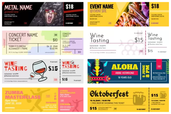 free-ticket-templates-to-edit-online for Free Dinner Ticket Template Printable Free ticket templates to edit online for Free Dinner Ticket Template Printable