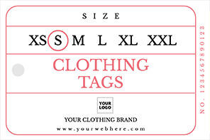 Clothing tag template free download