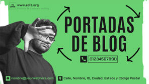 Plantillas banner blog editables online