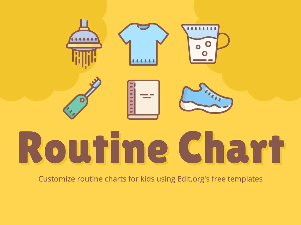 Edit a kids schedule chart