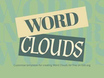 Editable Word Cloud Templates