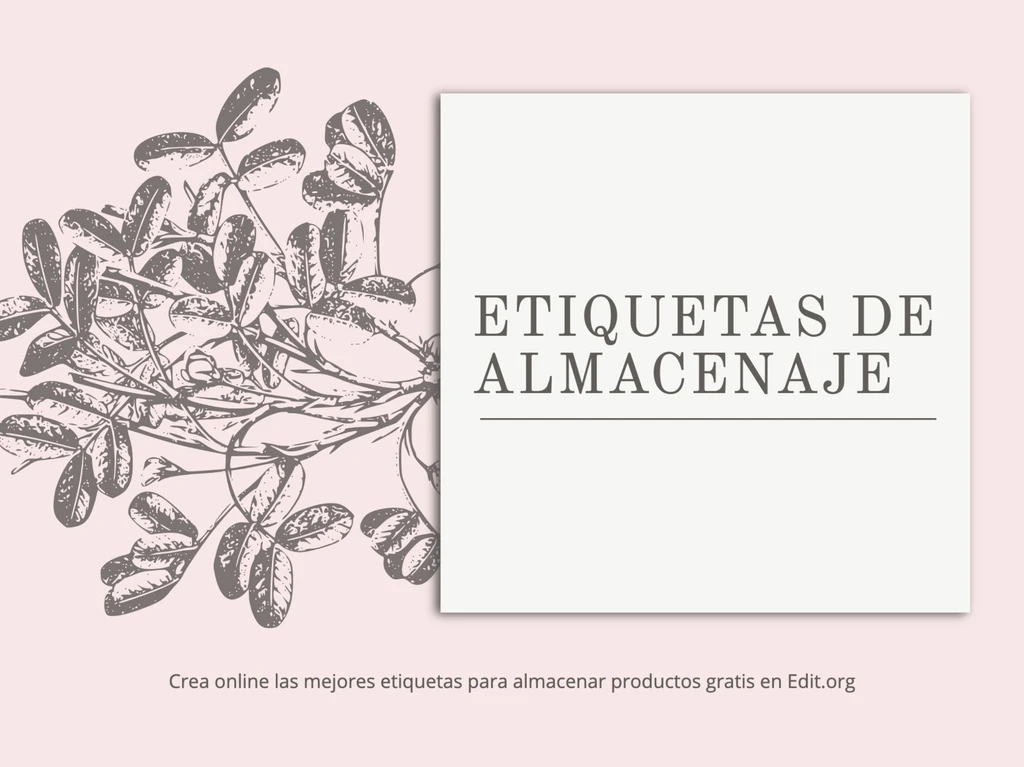 Edita una etiqueta para envase