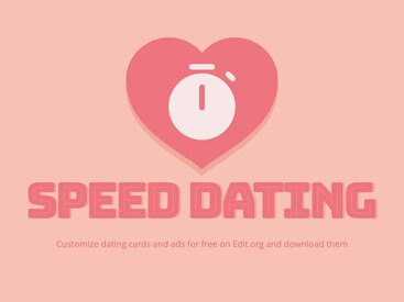 Speed Dating Event Flyer Templates