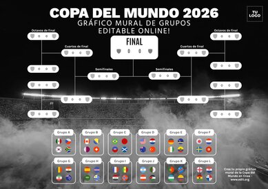 Diseña tu cuadro completo del Mundial 2026 personalizado