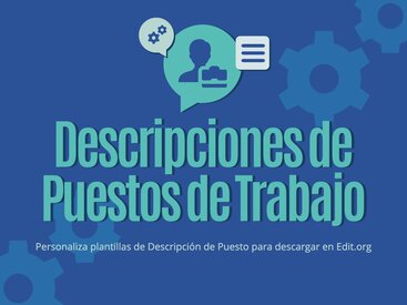Plantillas para Descripción de Puesto de Trabajo 