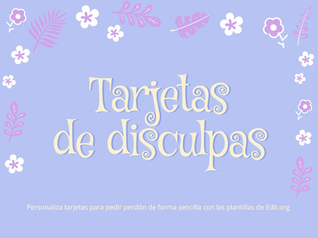 Edita una tarjeta de perdón