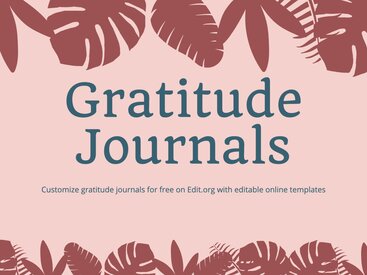 Free Gratitude Journal Templates