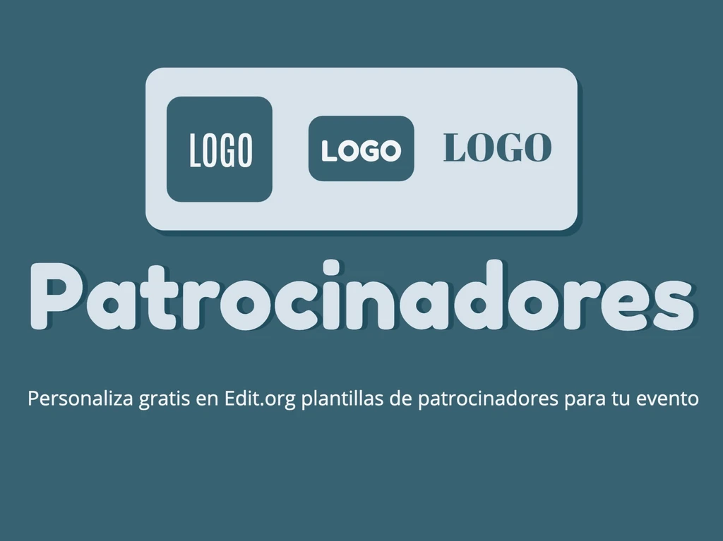 Edita un cartel para patrocinio