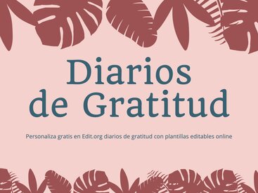 Plantillas para Diario de Gratitud gratis