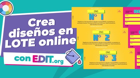 Crea diseños en Lote fácil