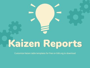 Free Editable Kaizen Templates