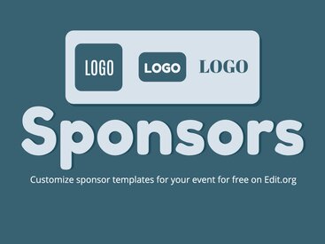 Editable Sponsor Appreciation Poster Templates