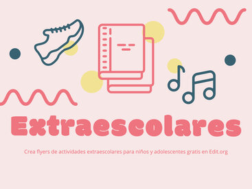 Carteles para Actividades Extraescolares editables