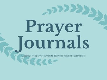Free Printable Prayer Journal Templates