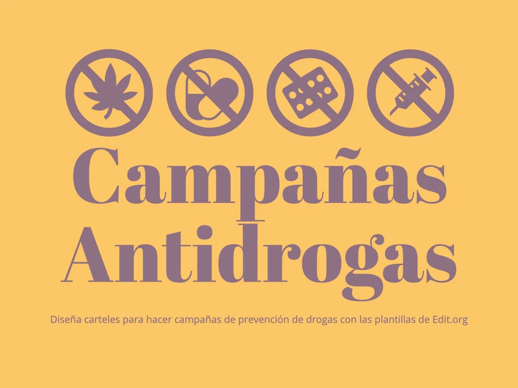 Edita carteles antidrogas