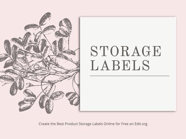 Free Printable Storage Labels