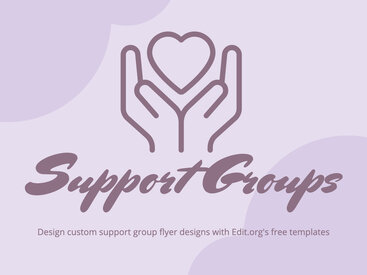 Free Support Group Flyer Templates