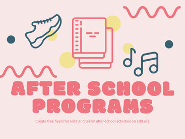 After School Program Poster Templates