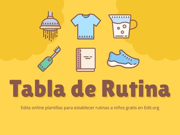 Crea una Tabla de Rutinas para niños