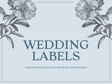 Create Custom Wedding Labels for Free