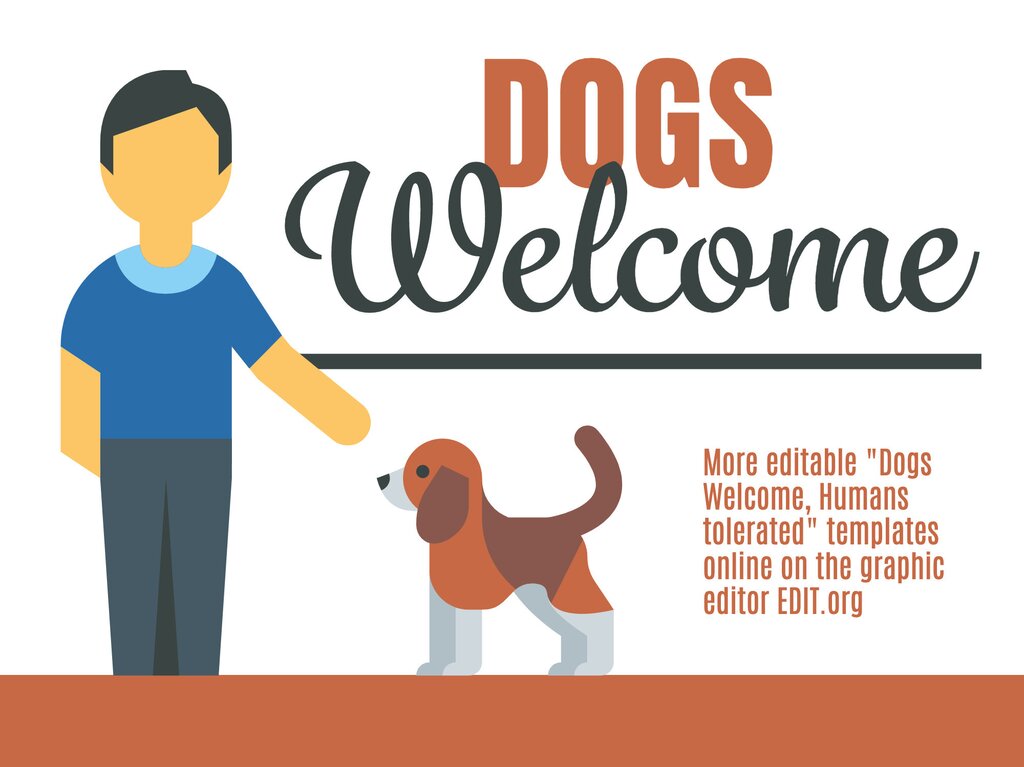 Dogs printable templates and signs (customizable)
